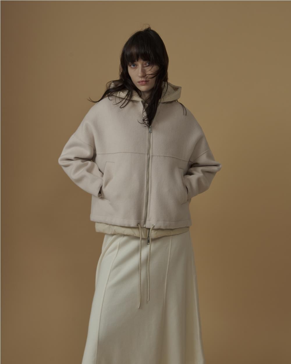 Chaqueta Bomber Obuse de Lana con...