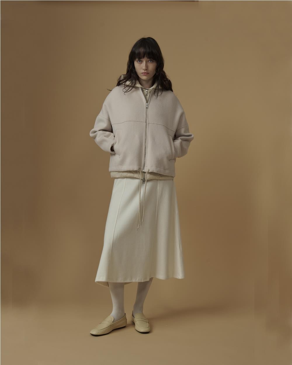 Chaqueta Bomber Obuse de Lana con...