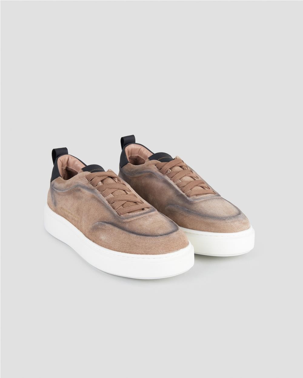 Zapatillas York man de ante marrón BROWN