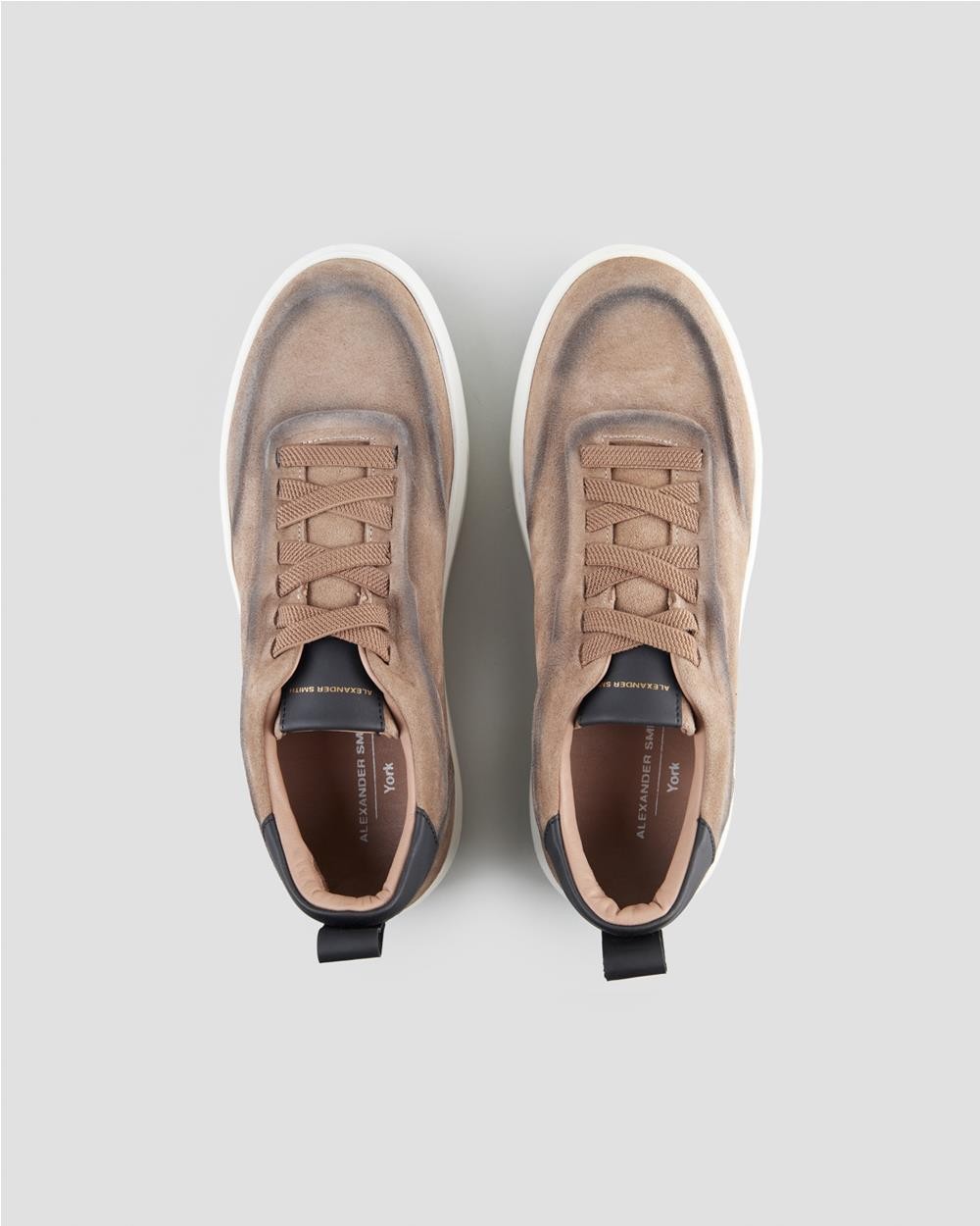 Zapatillas York man de ante marrón BROWN