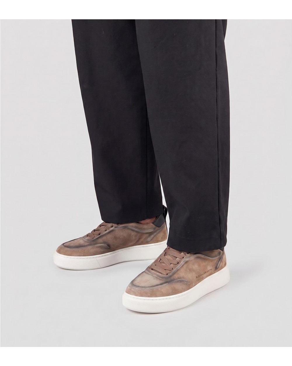 Zapatillas York man de ante marrón BROWN