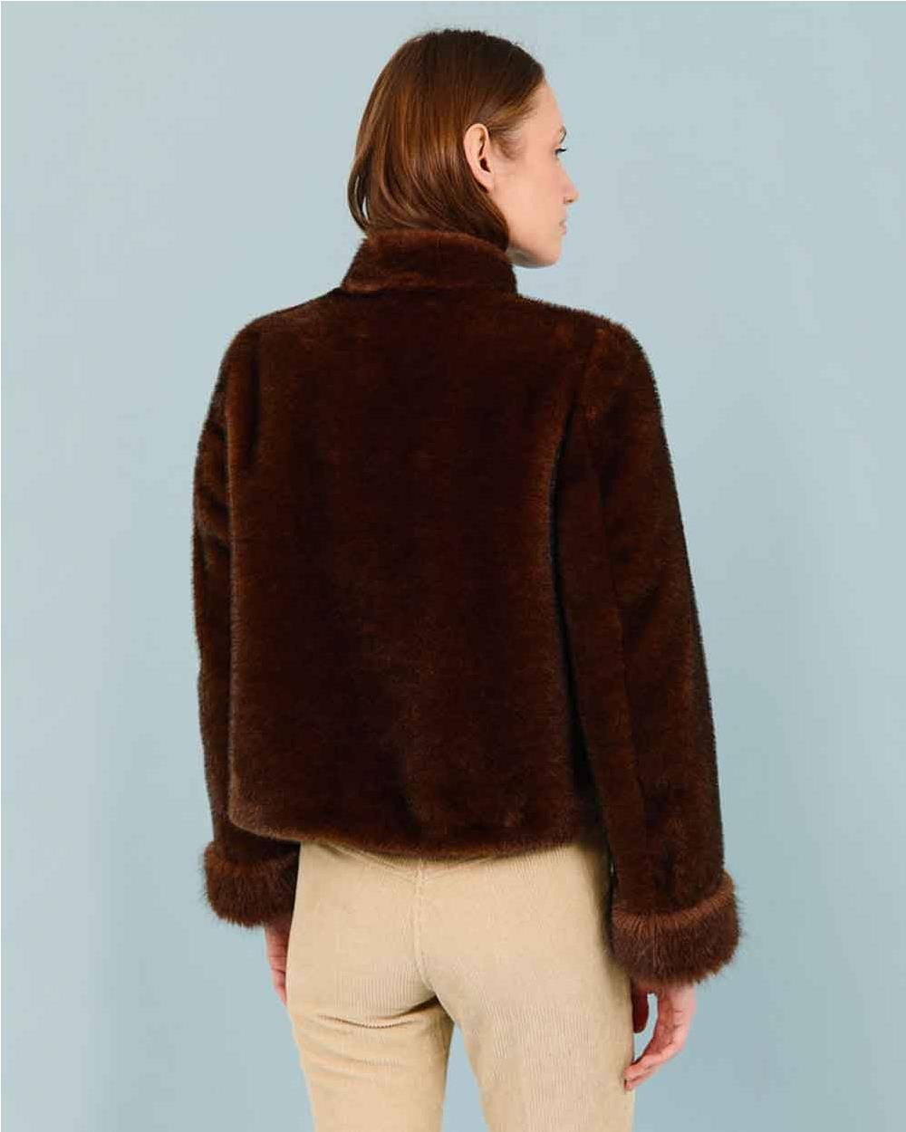 Chaqueta corta Paola mujer BROWN
