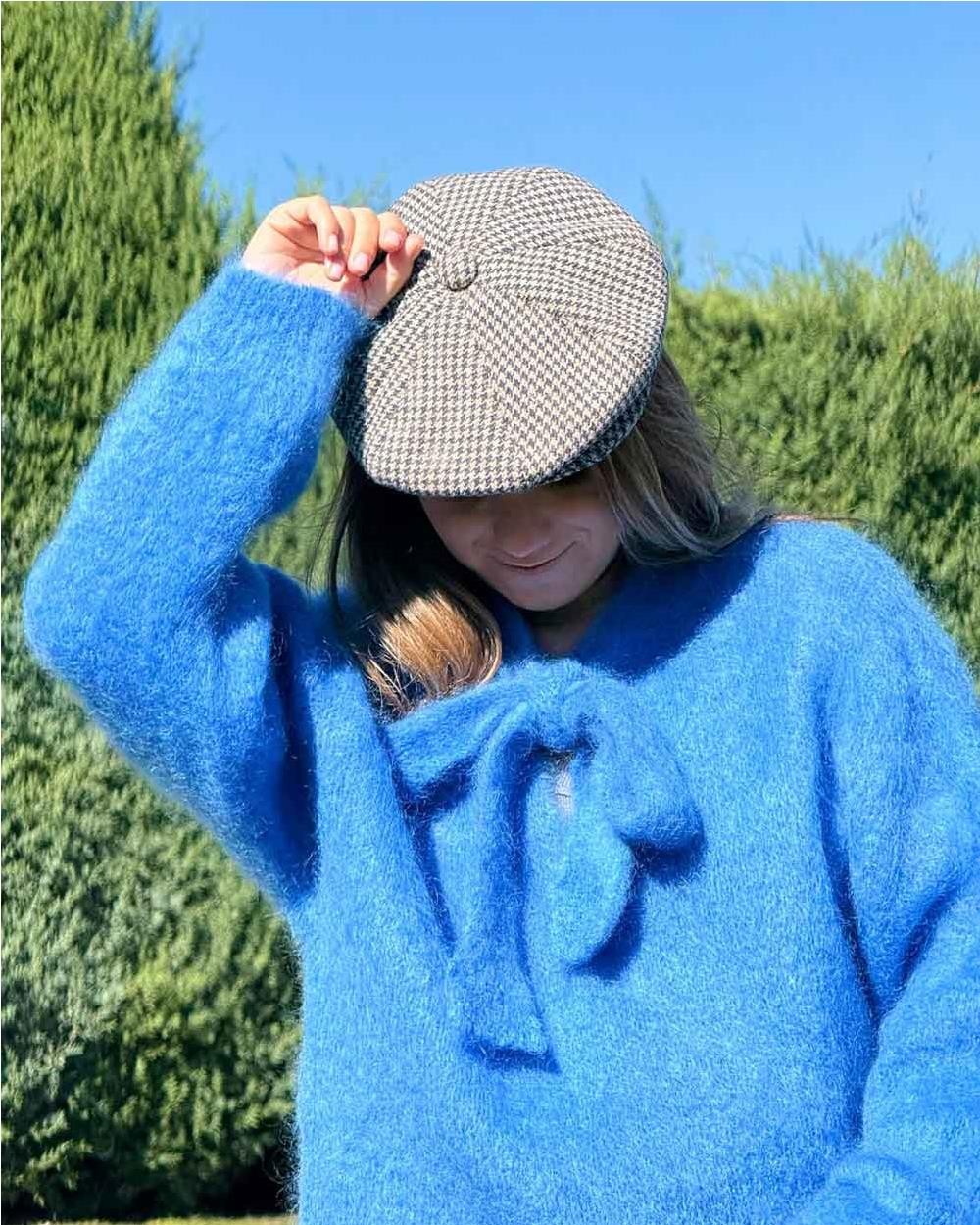 Jersey con lazada de kid mohair mujer...