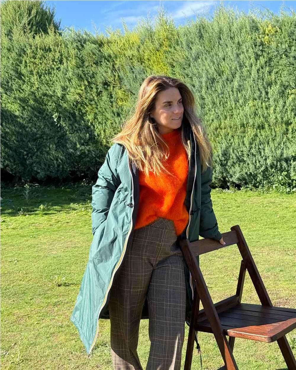 Abrigo largo impermeable Delia mujer...