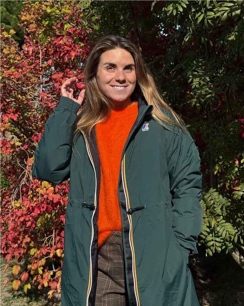 Abrigo largo impermeable Delia mujer...