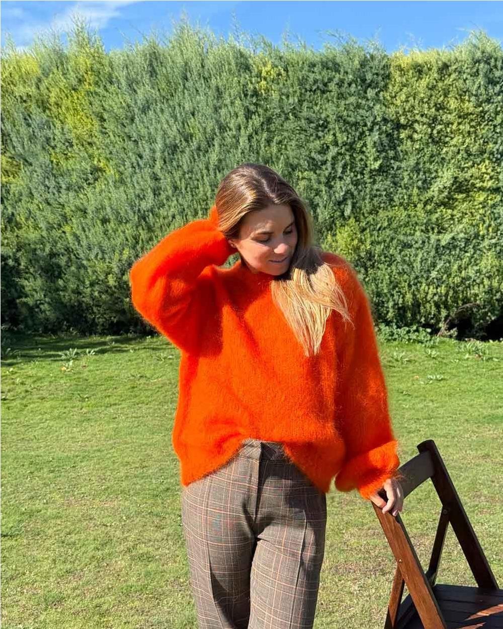 Jersey mohair mujer MANDARINA