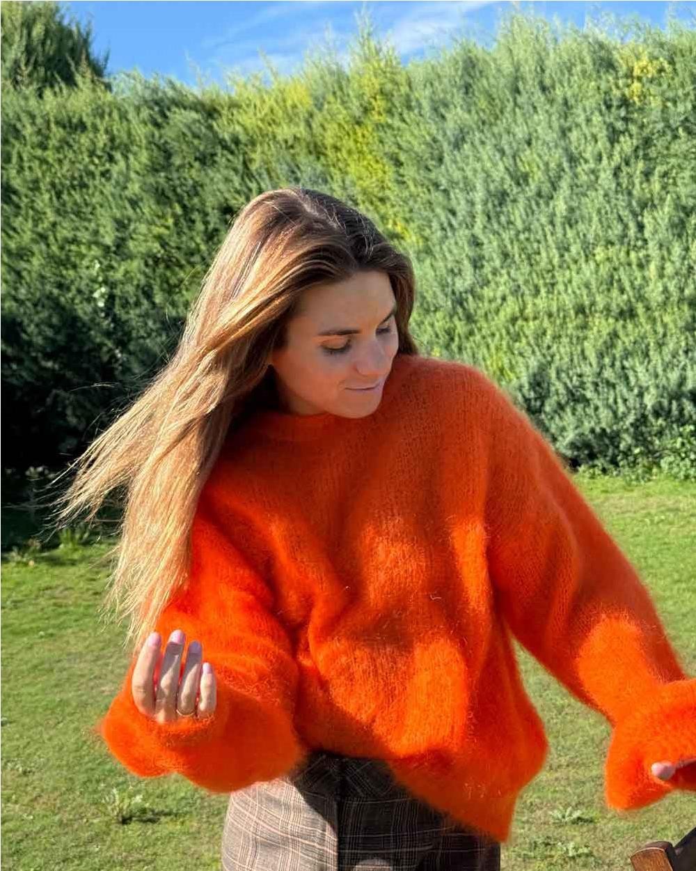 Jersey mohair mujer MANDARINA