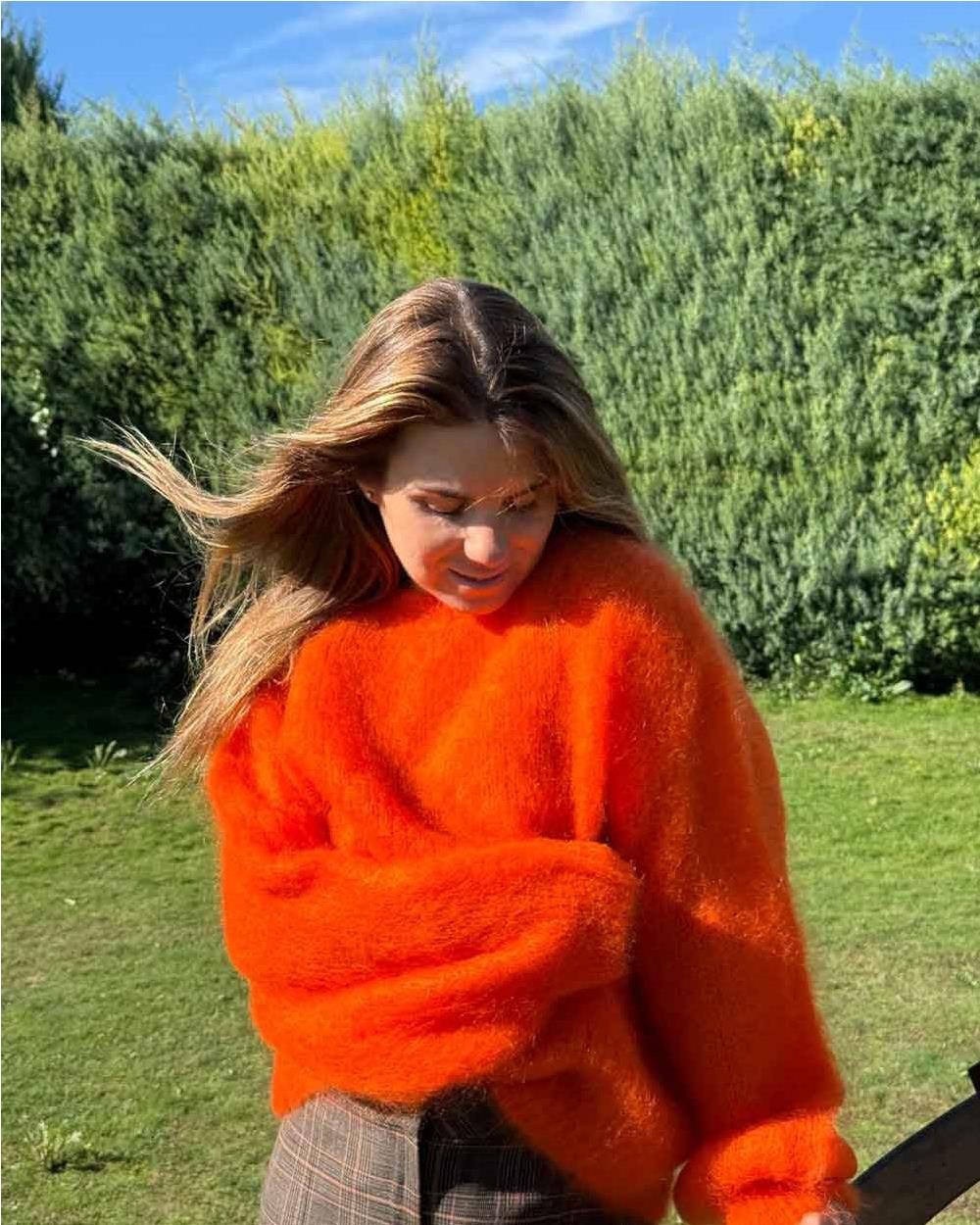 Jersey mohair mujer MANDARINA