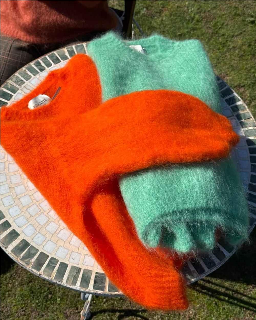 Jersey mohair mujer MANDARINA