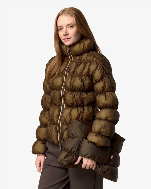Gabardina acolchada con...