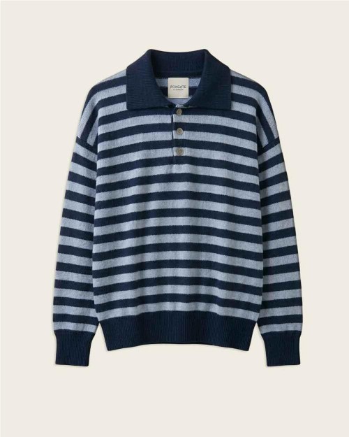 Polo striped BLUE NAVY
