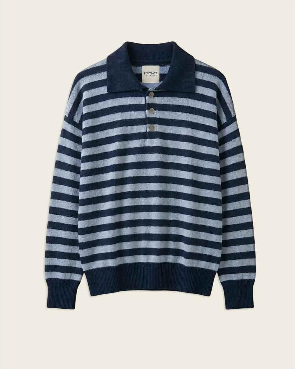 Polo striped BLUE NAVY