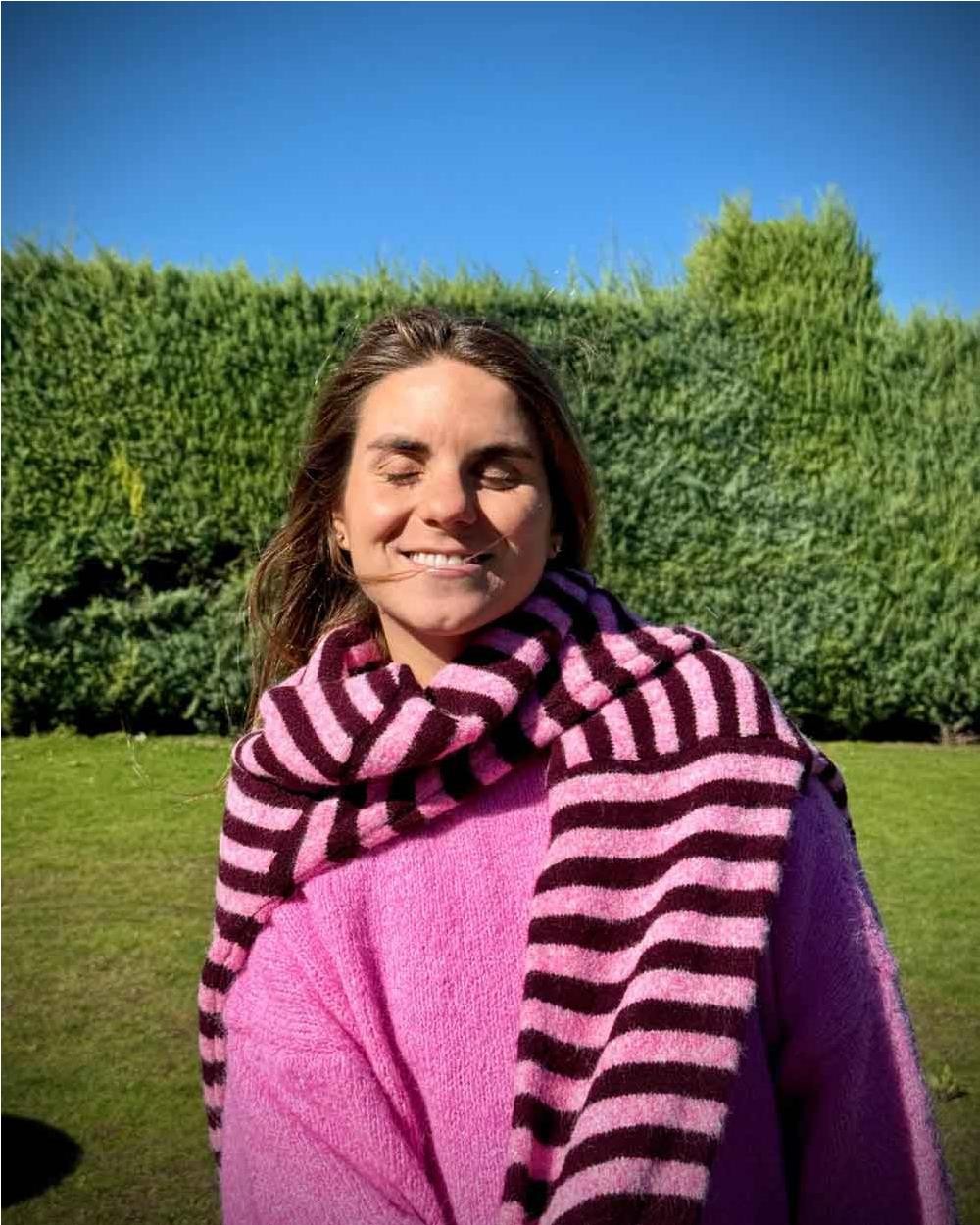 Polo striped PINK BURGUNDY