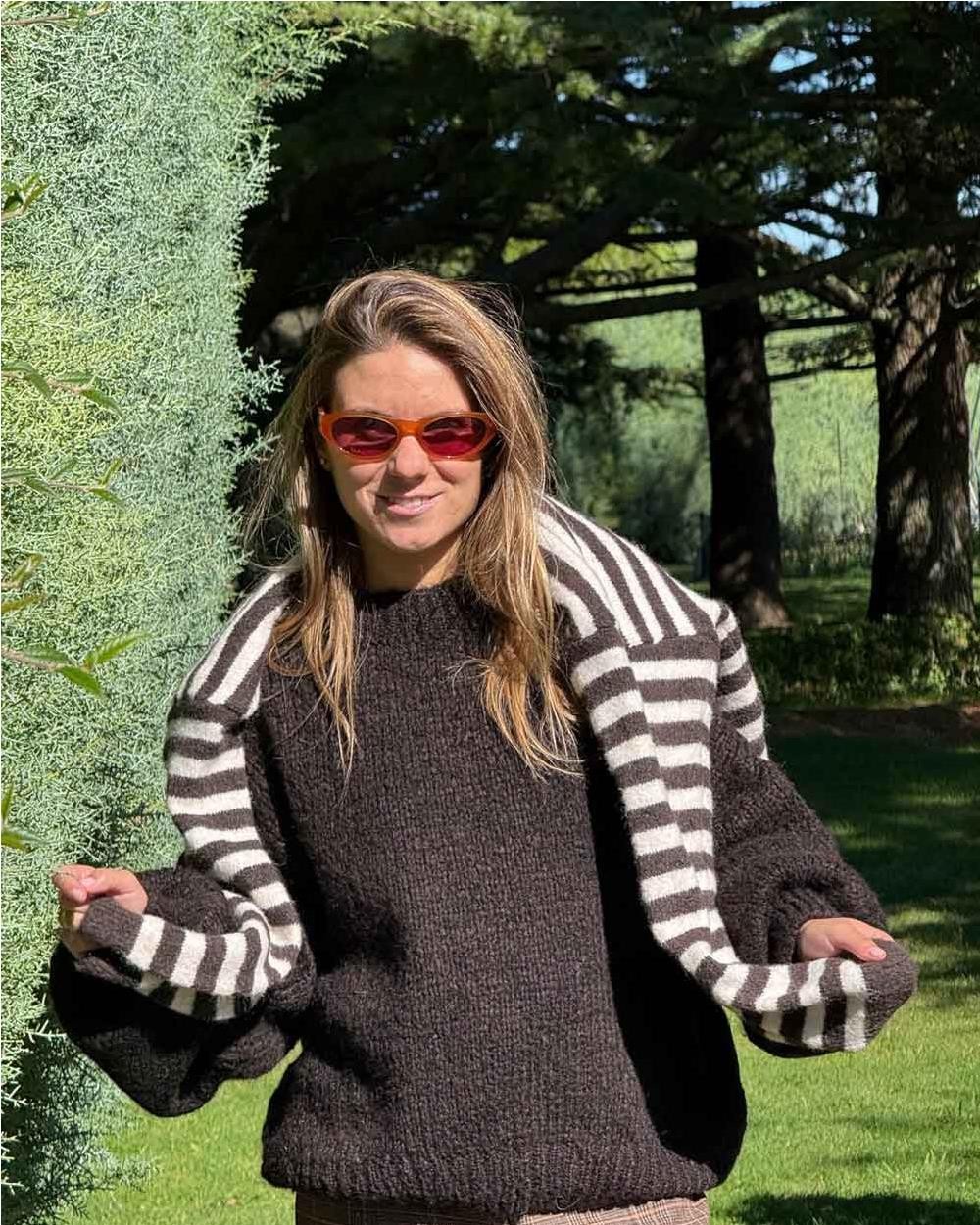 Jersey de punto relaxed fit FOREST BARK