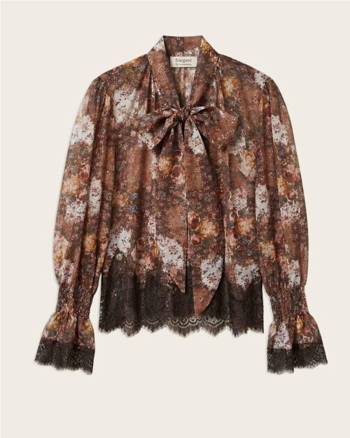 Blusa Flower con lazada...