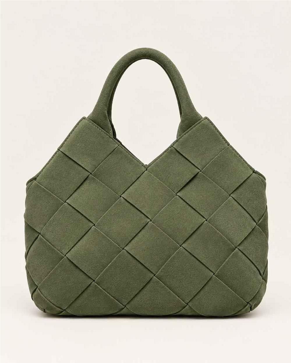 Bolso de piel trenzado Benny GREEN