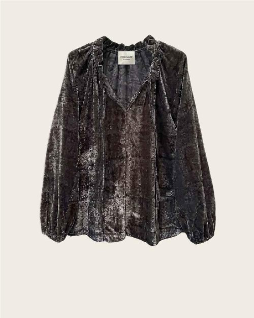 Blusa velvet con lazada VELVET