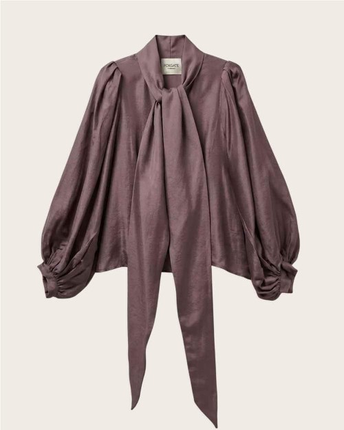 Blusa con lazada COBRIZO