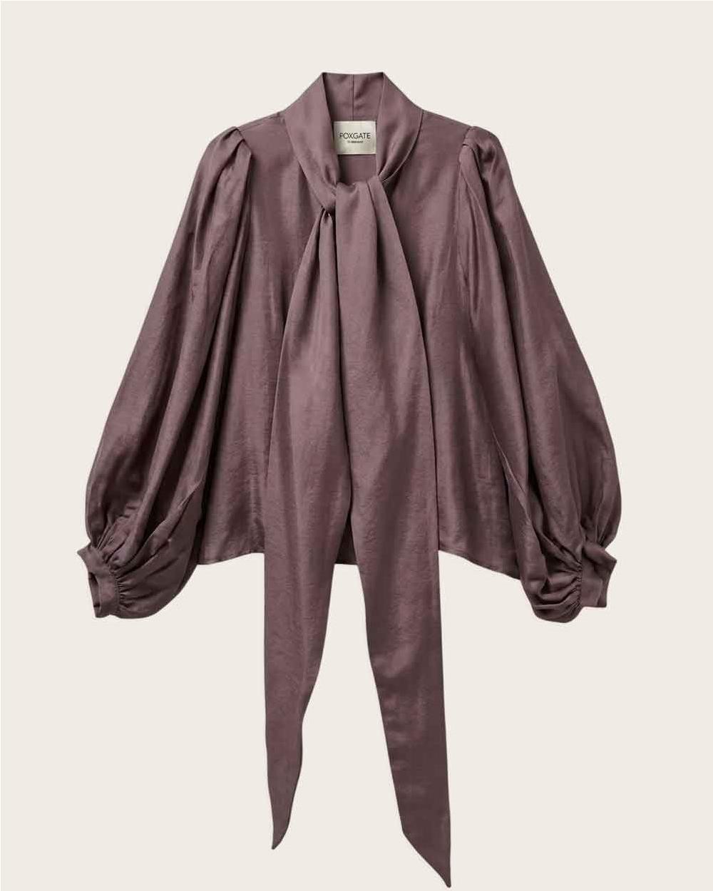 Blusa con lazada COBRIZO
