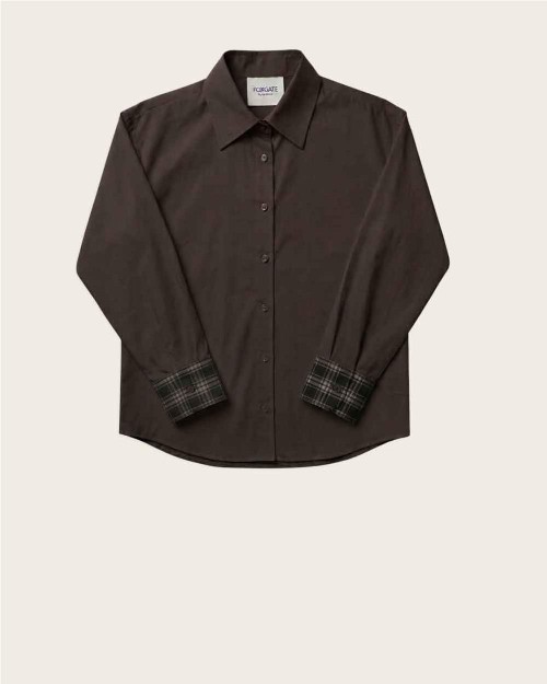 Camisa de algodón con puño...