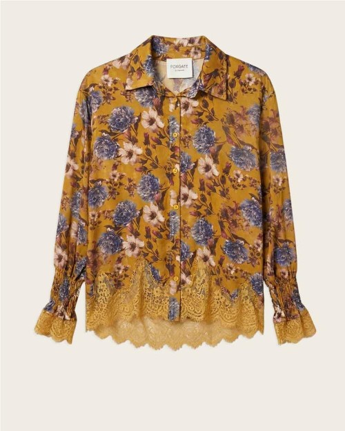 Blusa Dahlia Flower con...