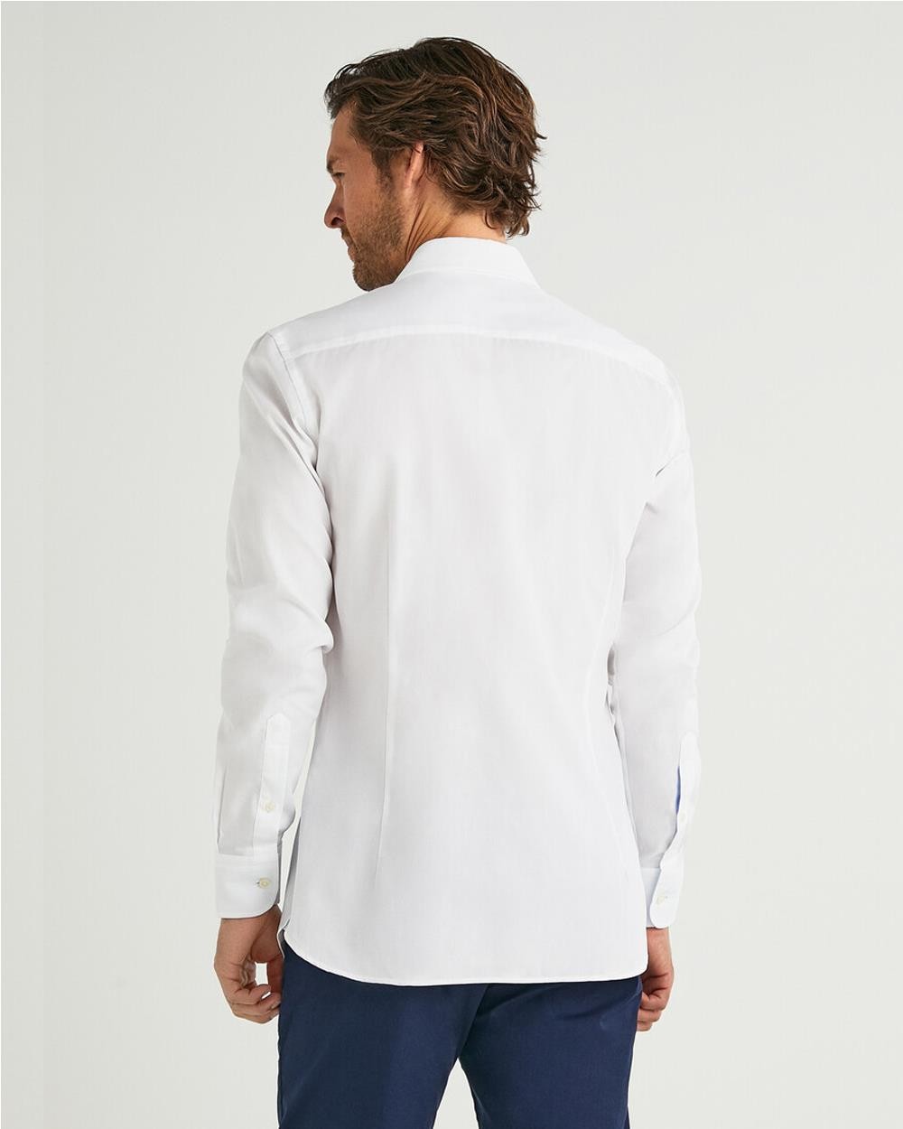 Camisa algodon texturizado BLANCO