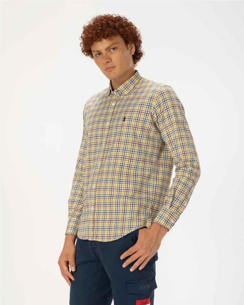 Camisa cottage amarillo multi
