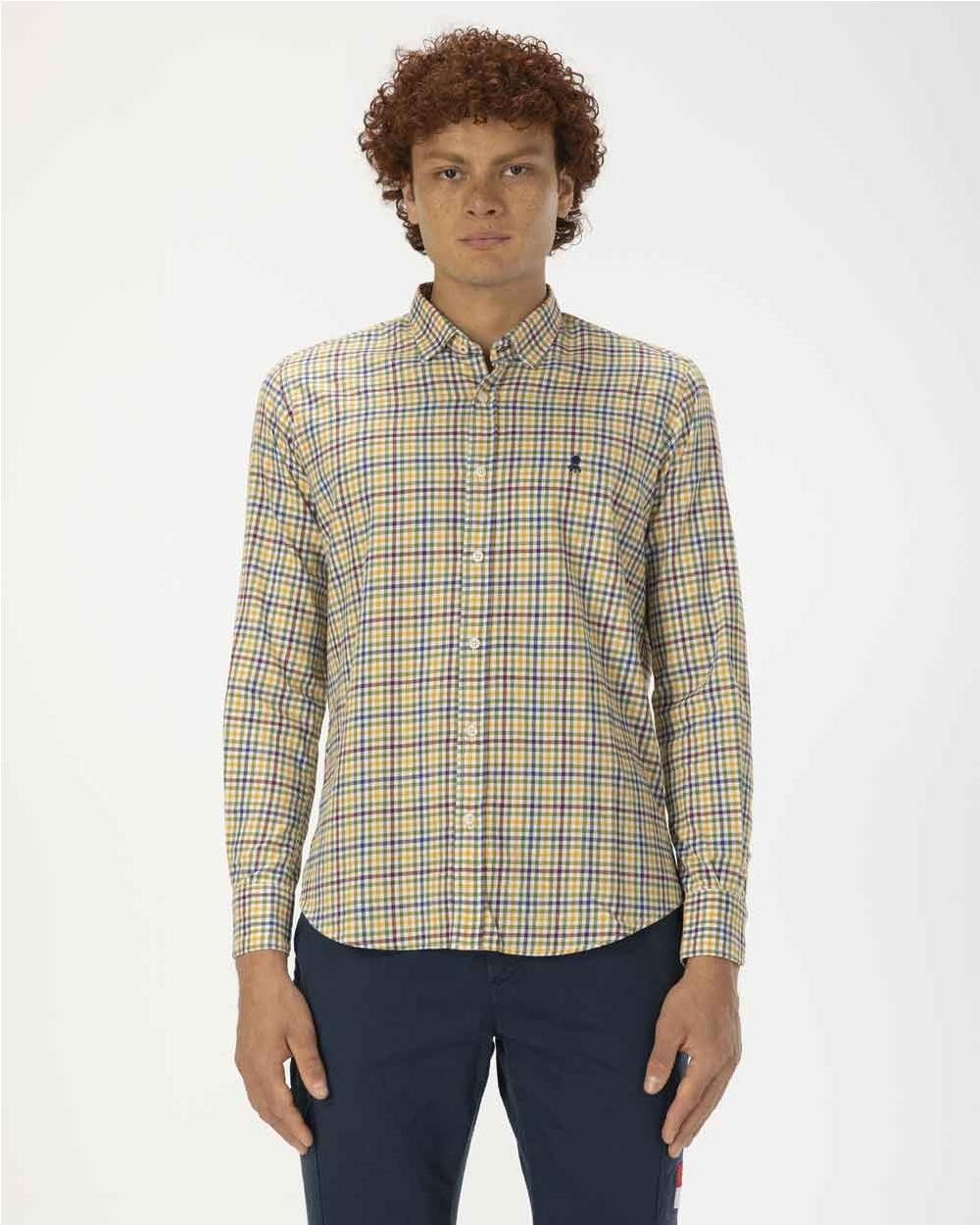 Camisa cottage amarillo multi
