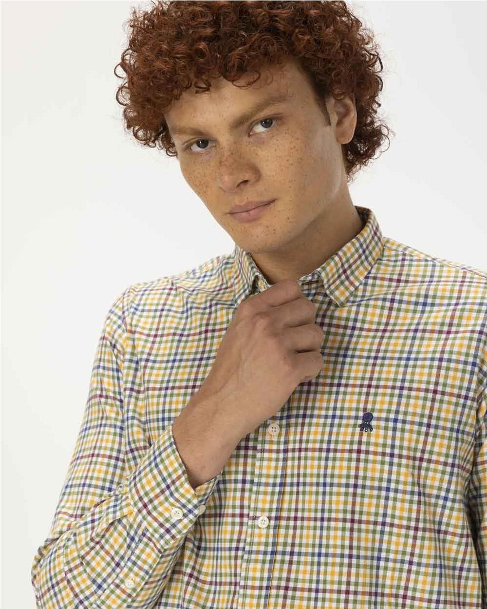 Camisa cottage amarillo multi