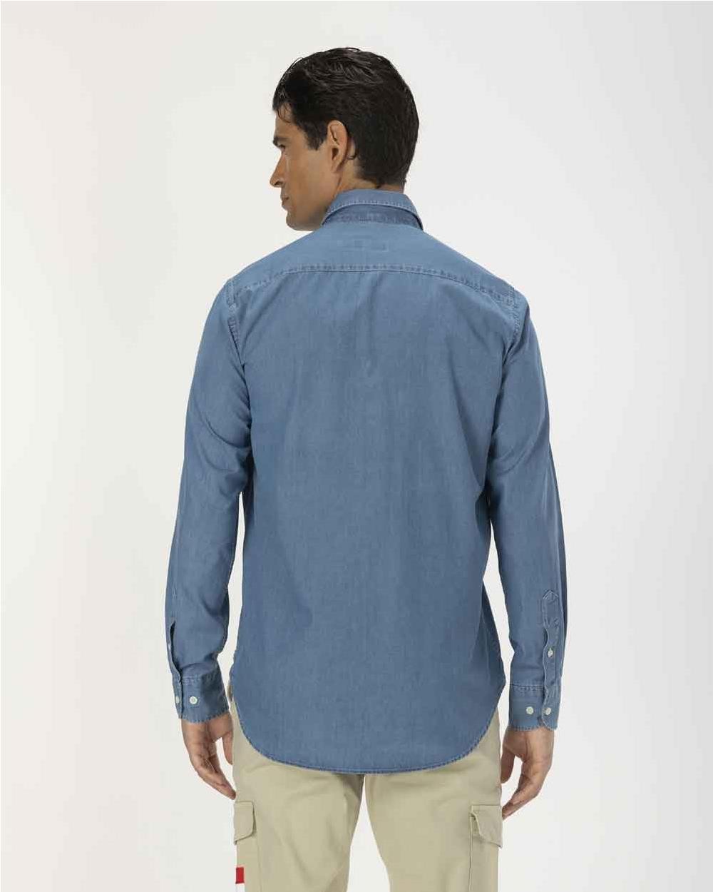 Camisa denim indigo