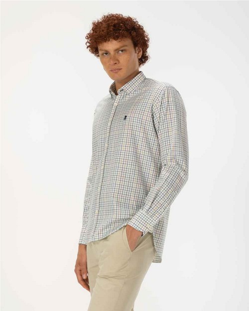 Camisa subtle check blanco