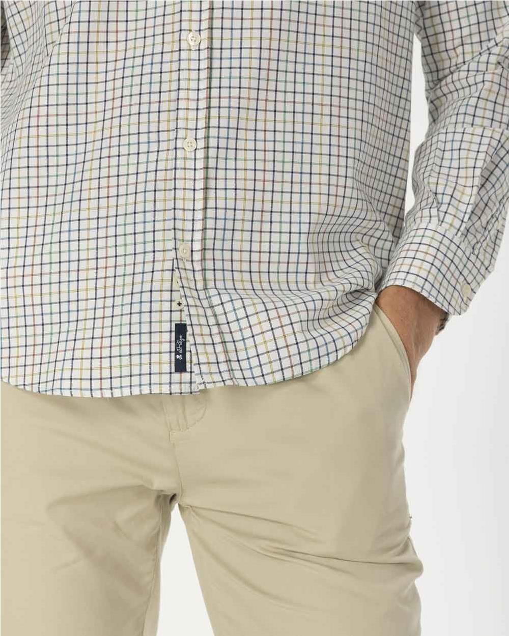 Camisa subtle check blanco