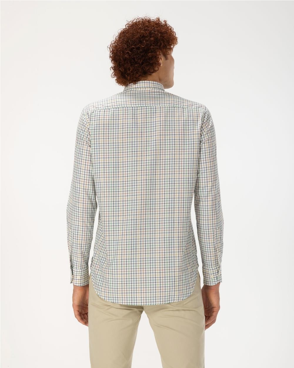Camisa subtle check blanco