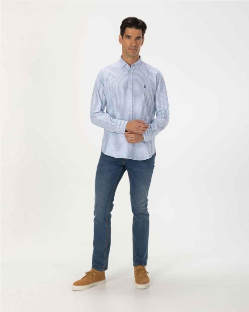 Camisa maxi rapport azul... 2