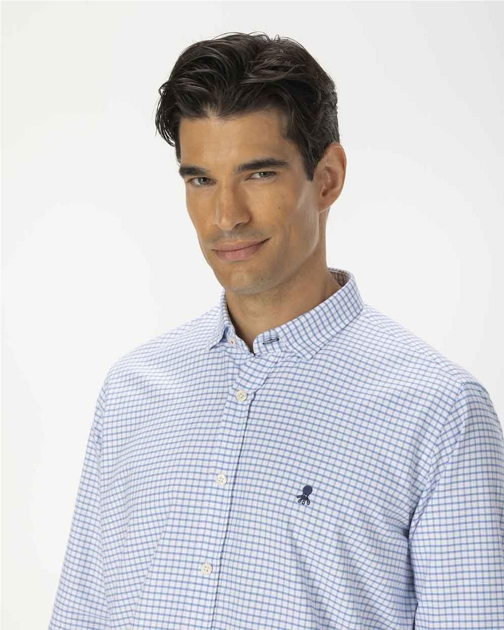 Camisa maxi rapport azul oceano