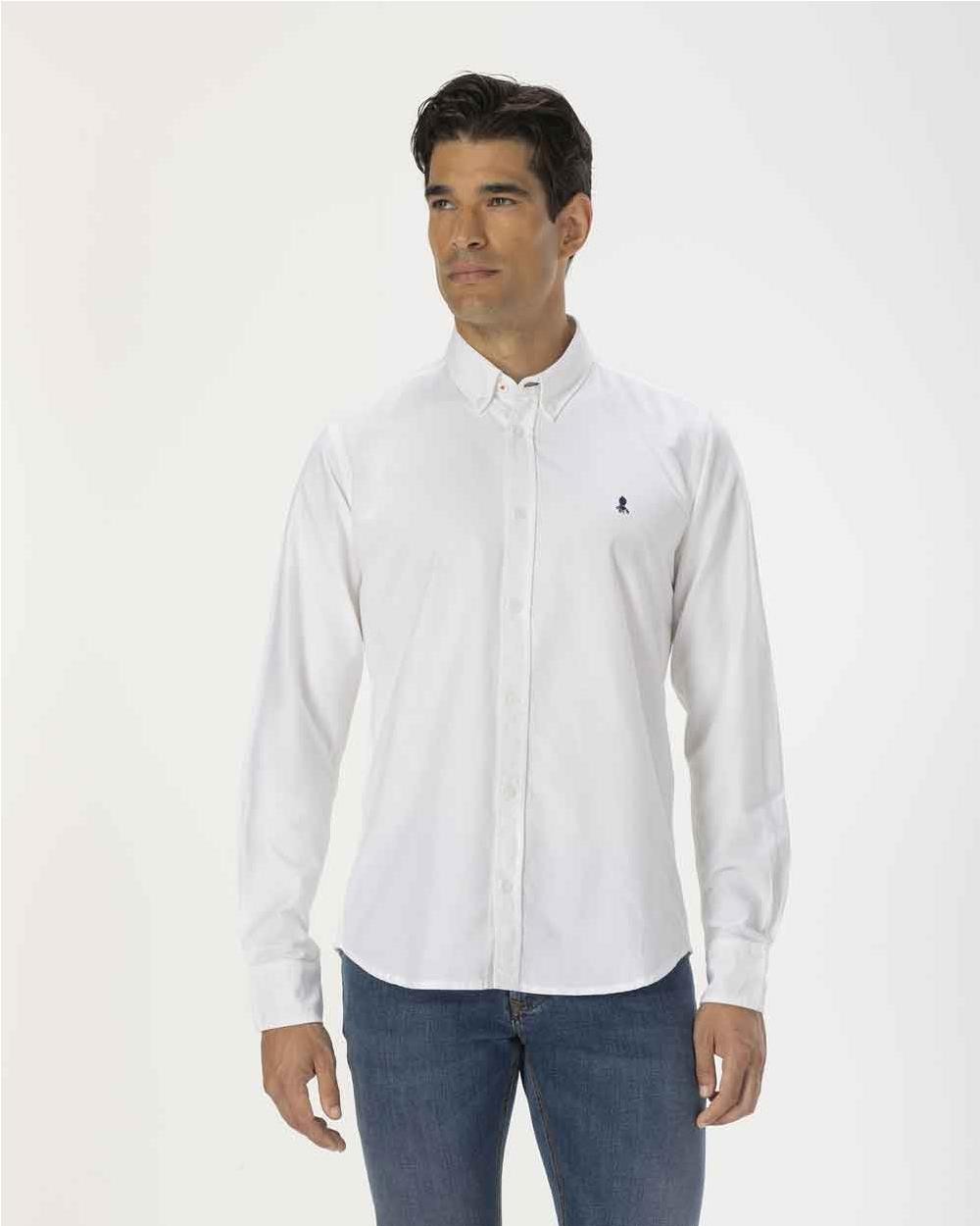 Camisa básica oxford lisa
