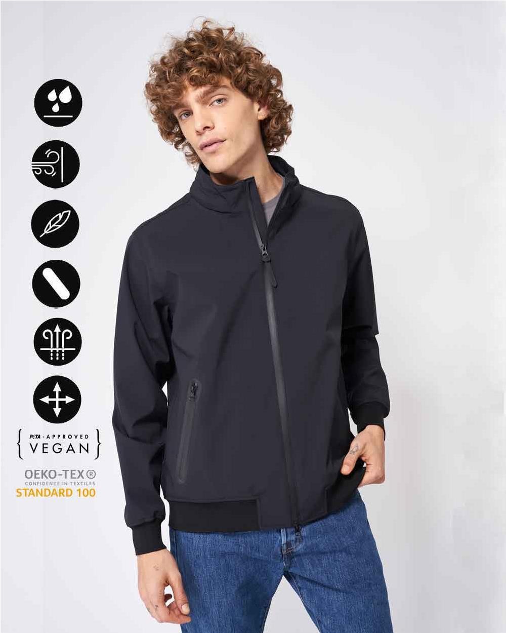 Bomber impermeable hombre BLACK