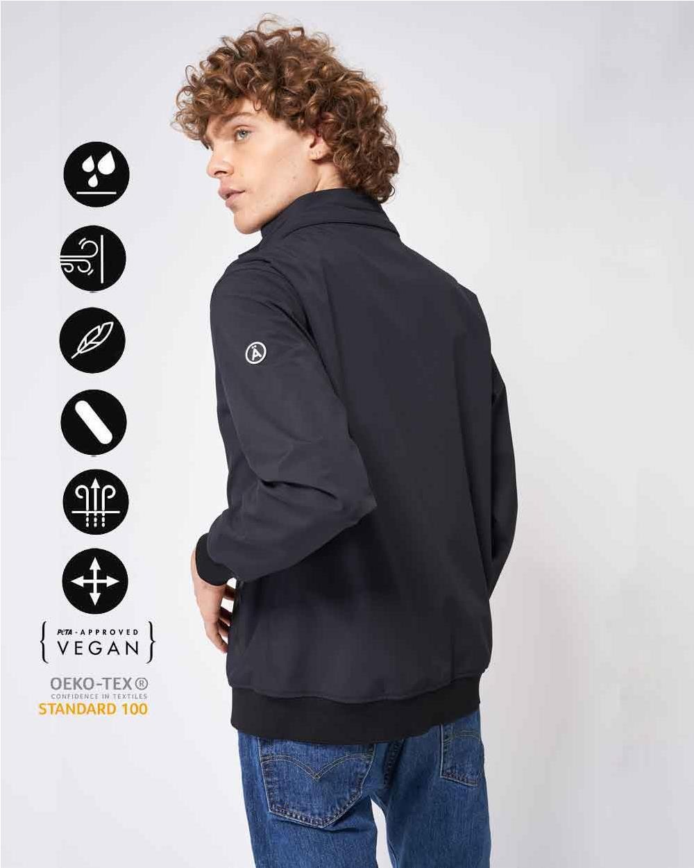 Bomber impermeable hombre BLACK