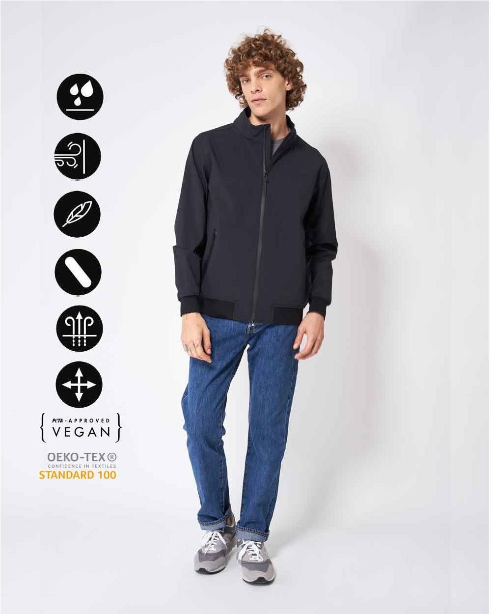 Bomber impermeable hombre BLACK