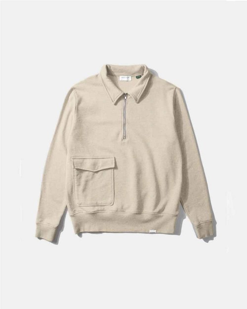 Sudadera Warm Up hombre BEIG