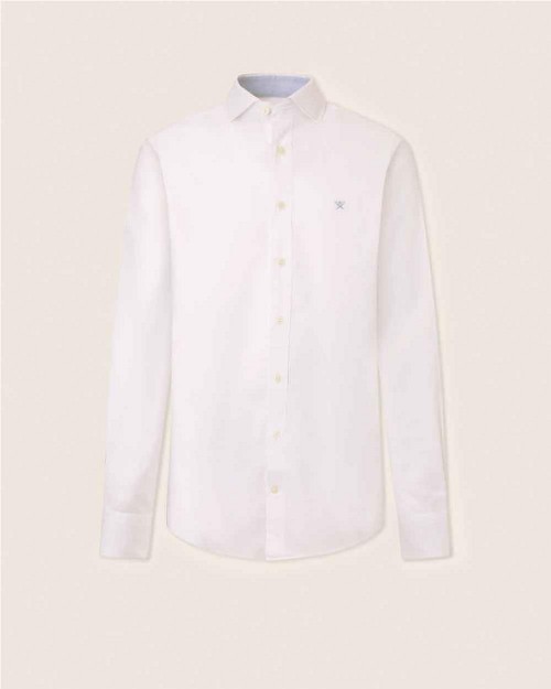 Camisa textured hombre WHITE