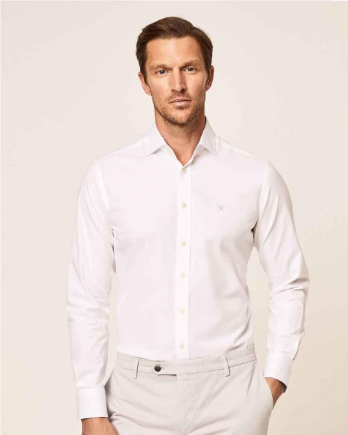 Camisa textured hombre WHITE 2