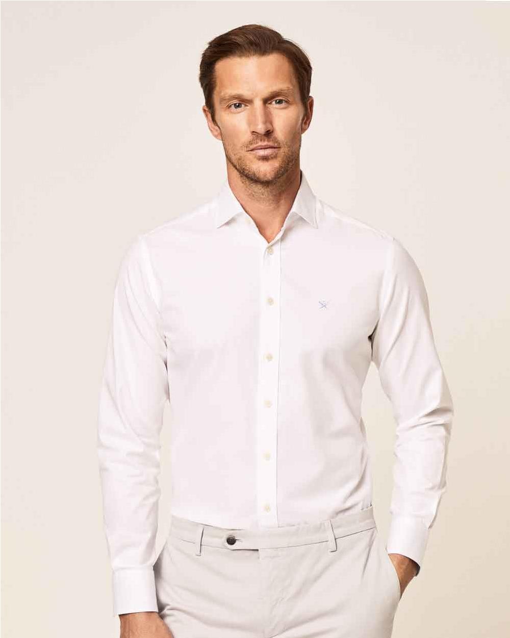 Camisa textured hombre WHITE