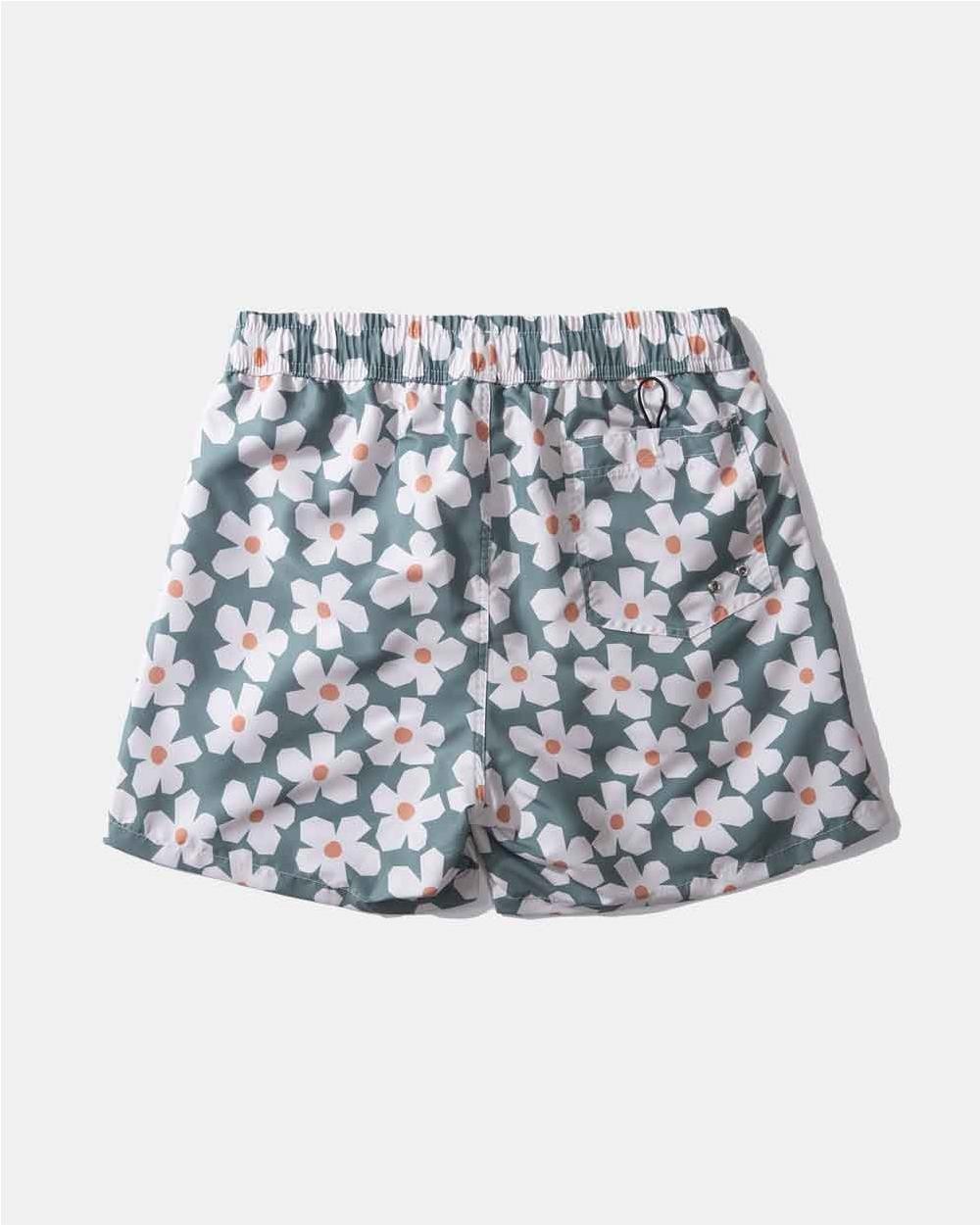 Traje de baño walsh pocket floral KHAKI