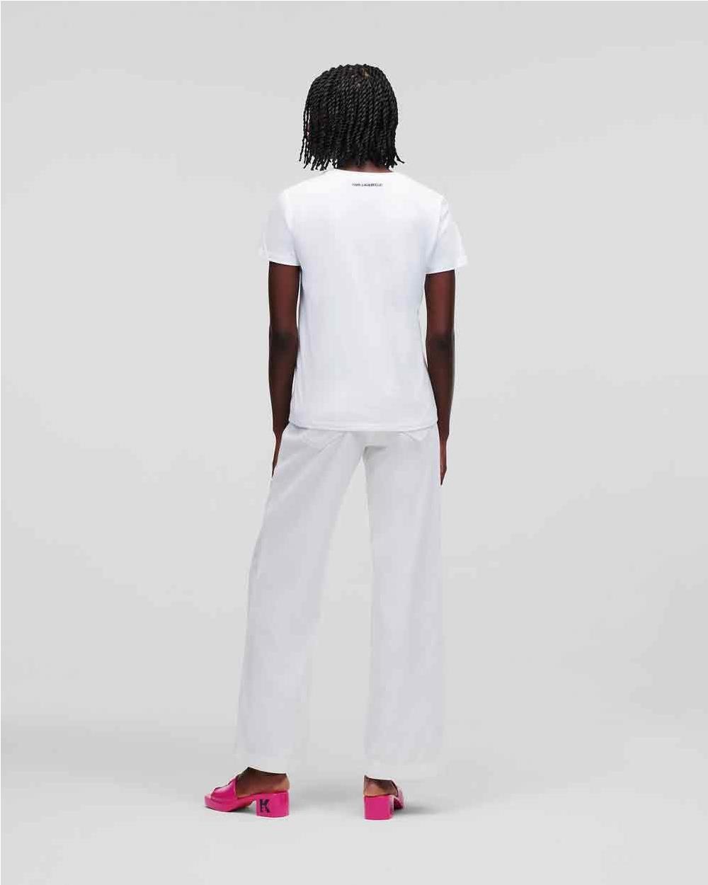 T-shirt Karl y Choupette ikonik BLUE