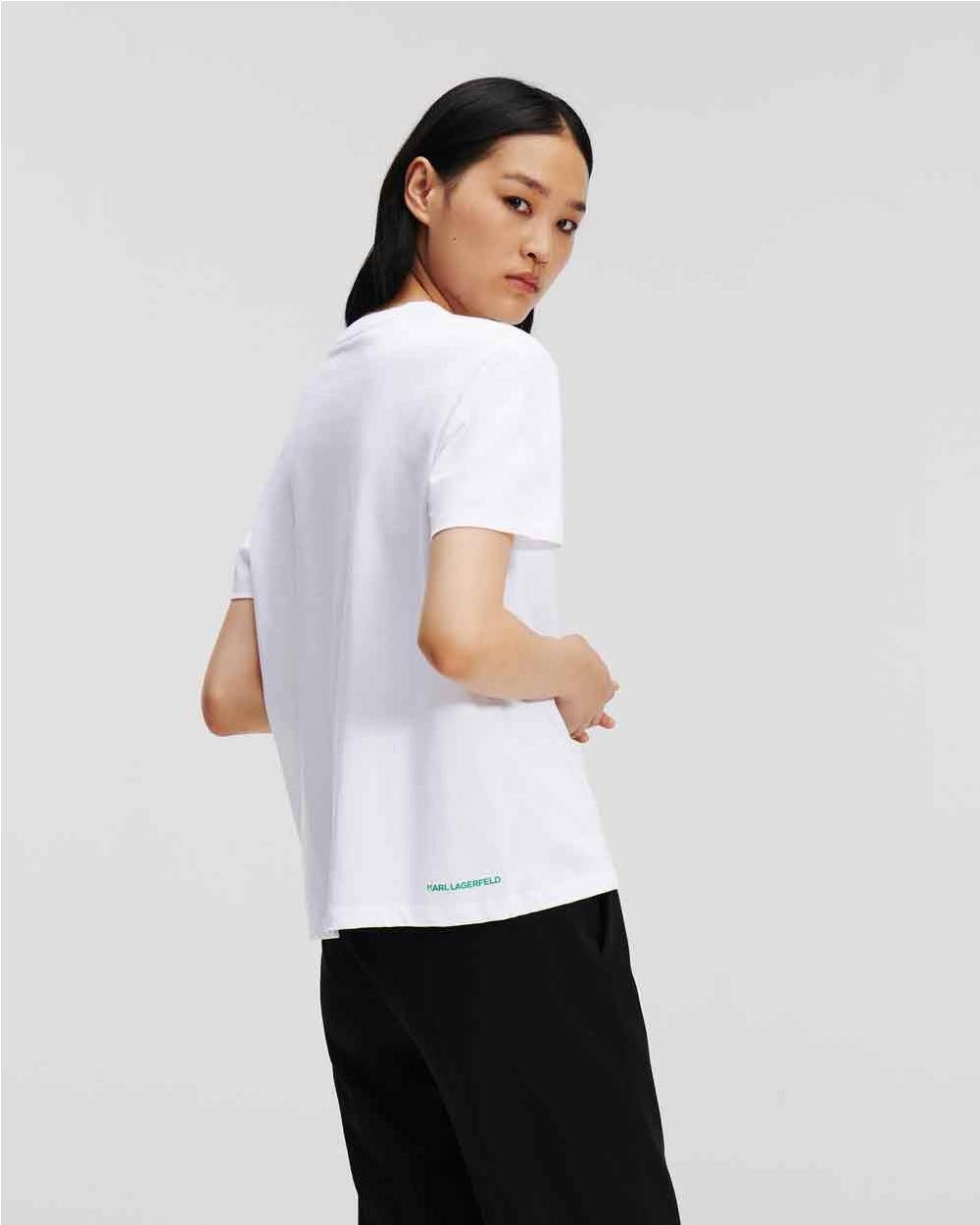 Camiseta Karl ikonik manga corta BLUE