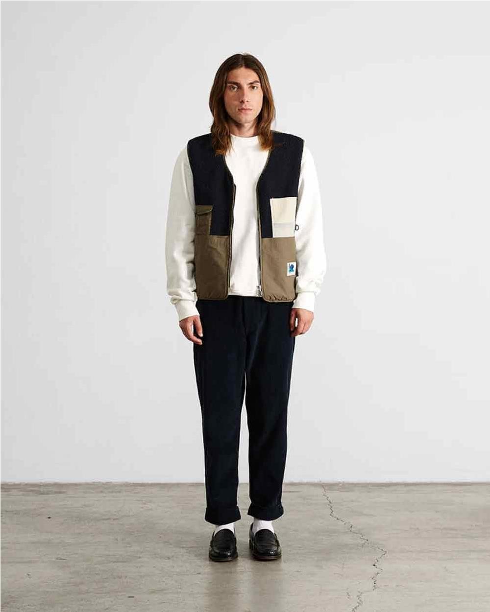 Chaleco shearling hombre