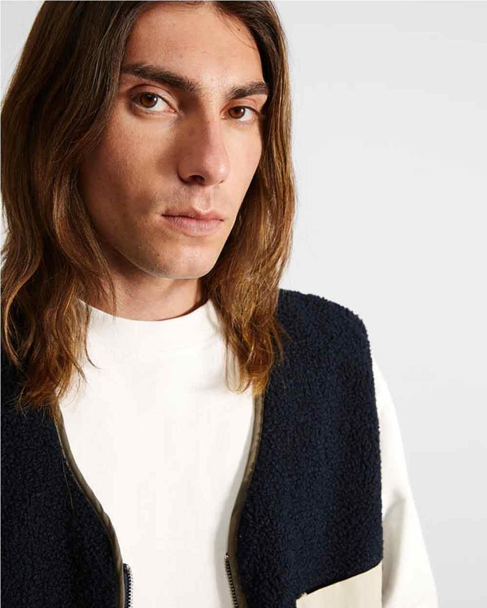 Chaleco shearling hombre