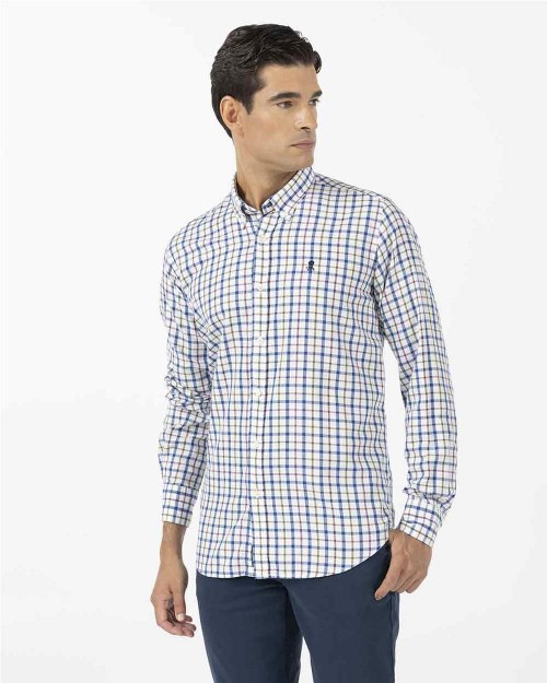 Camisa multi comb check hombre