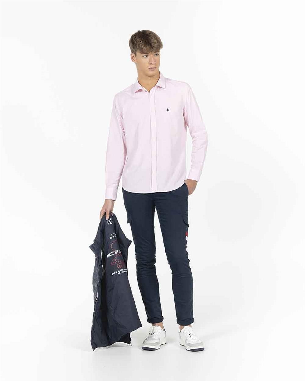 Camisa microraya hombre ROSA PALO Camisa microraya hombre ROSA PALO